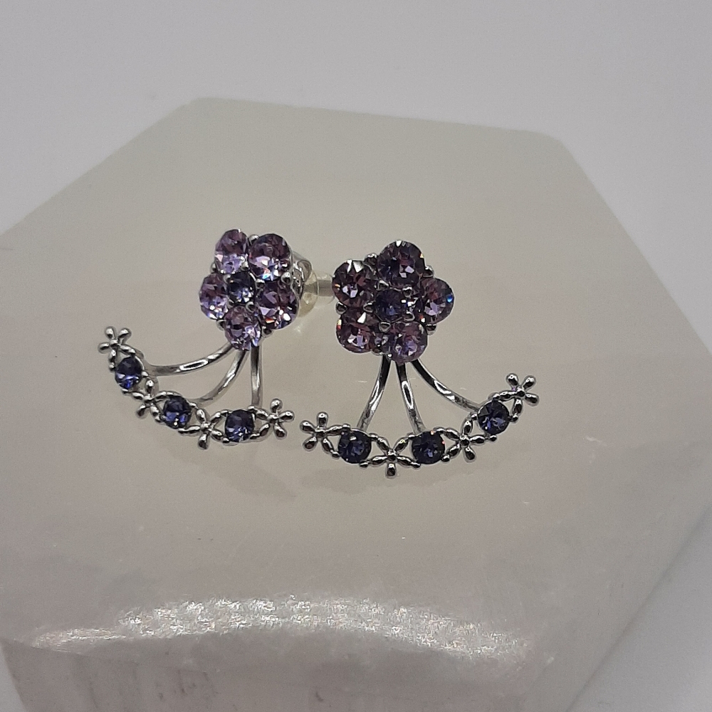 E5 Plated Silver Earrings - Fragrant Jewels